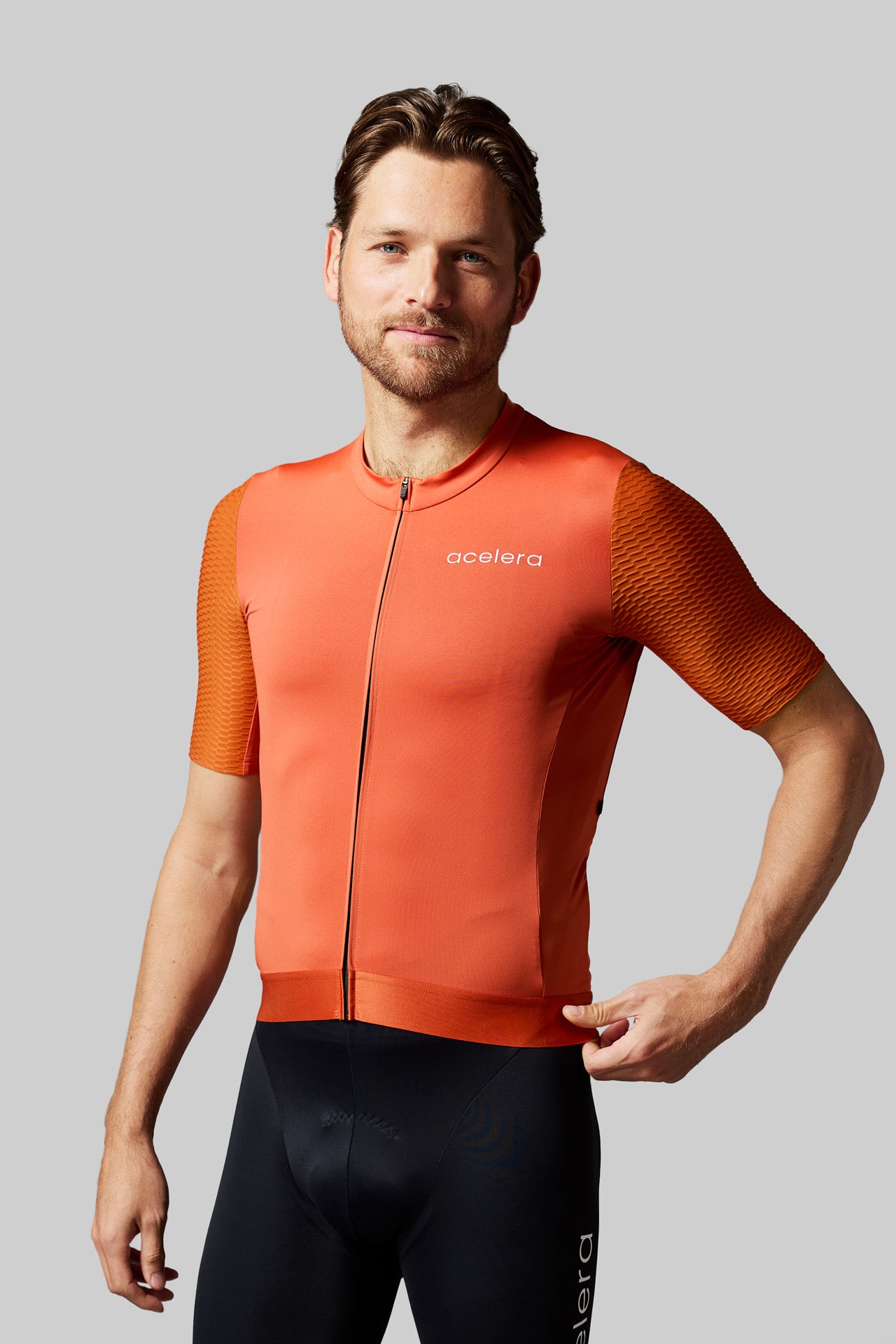 Heren Pro Fietsshirt Korte Mouw Wielershirts Acelera.cc