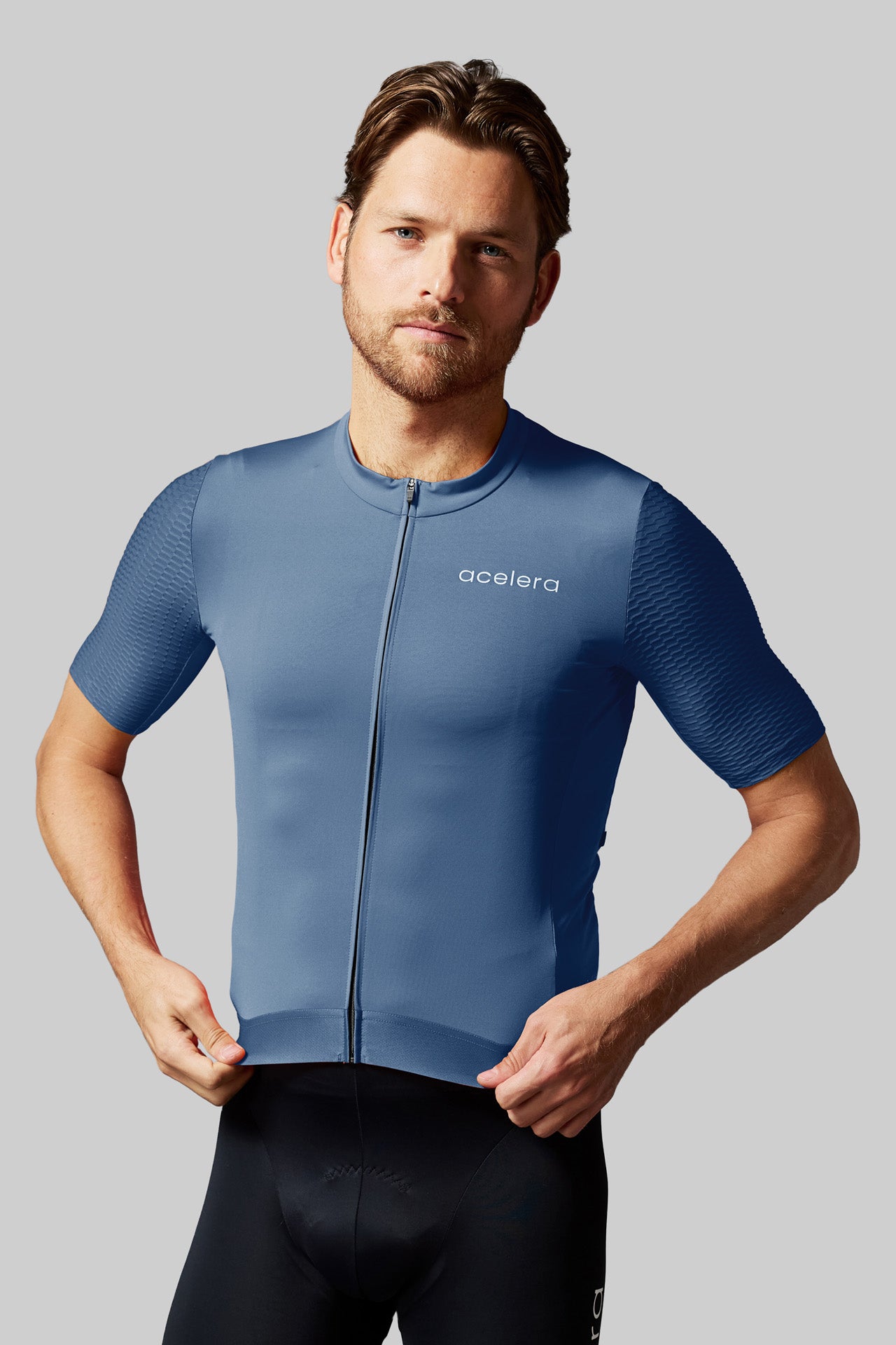 Heren Pro Fietsshirt Korte Mouw Wielershirts Acelera.cc