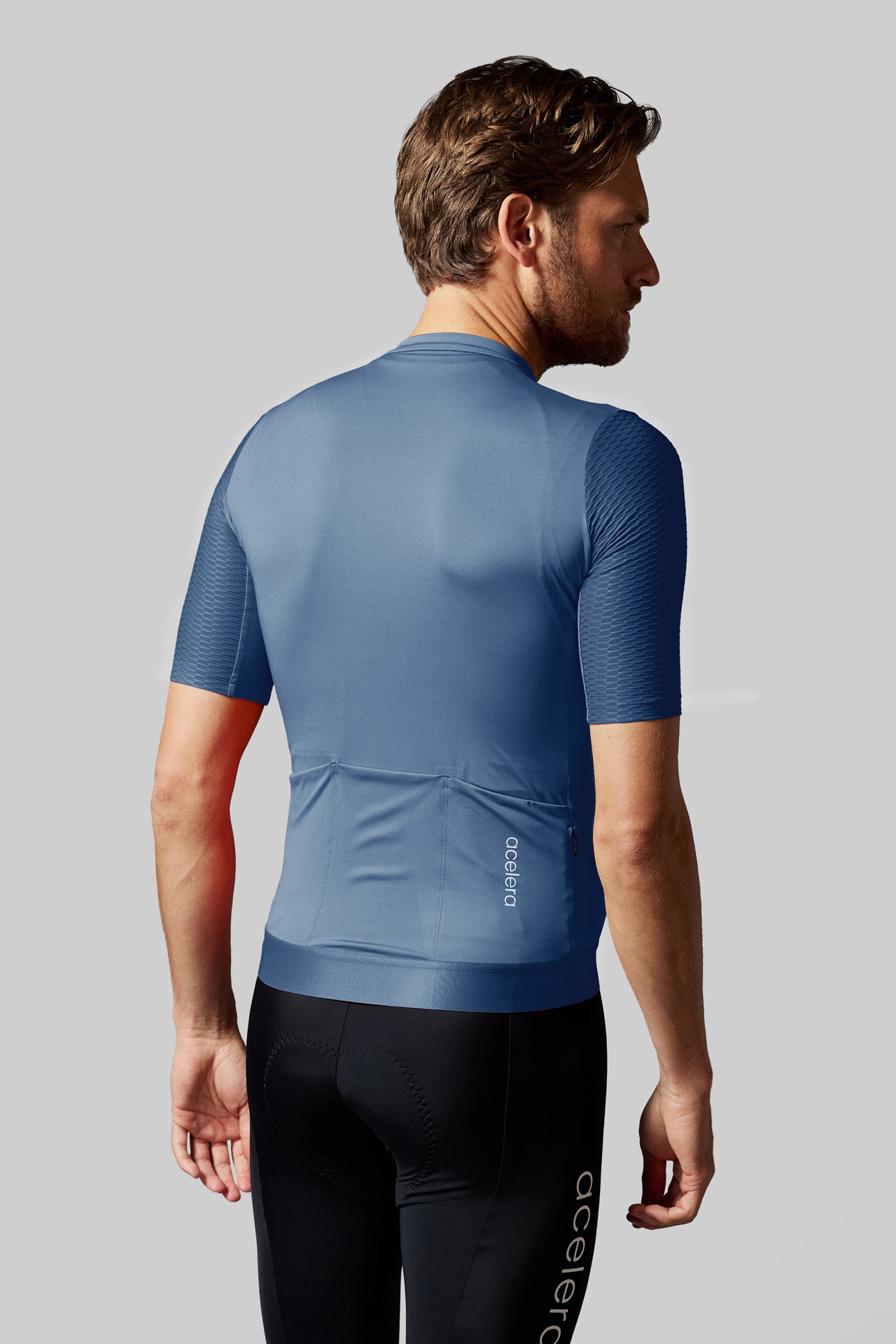 Heren Pro Fietsshirt Korte Mouw Wielershirts Acelera.cc