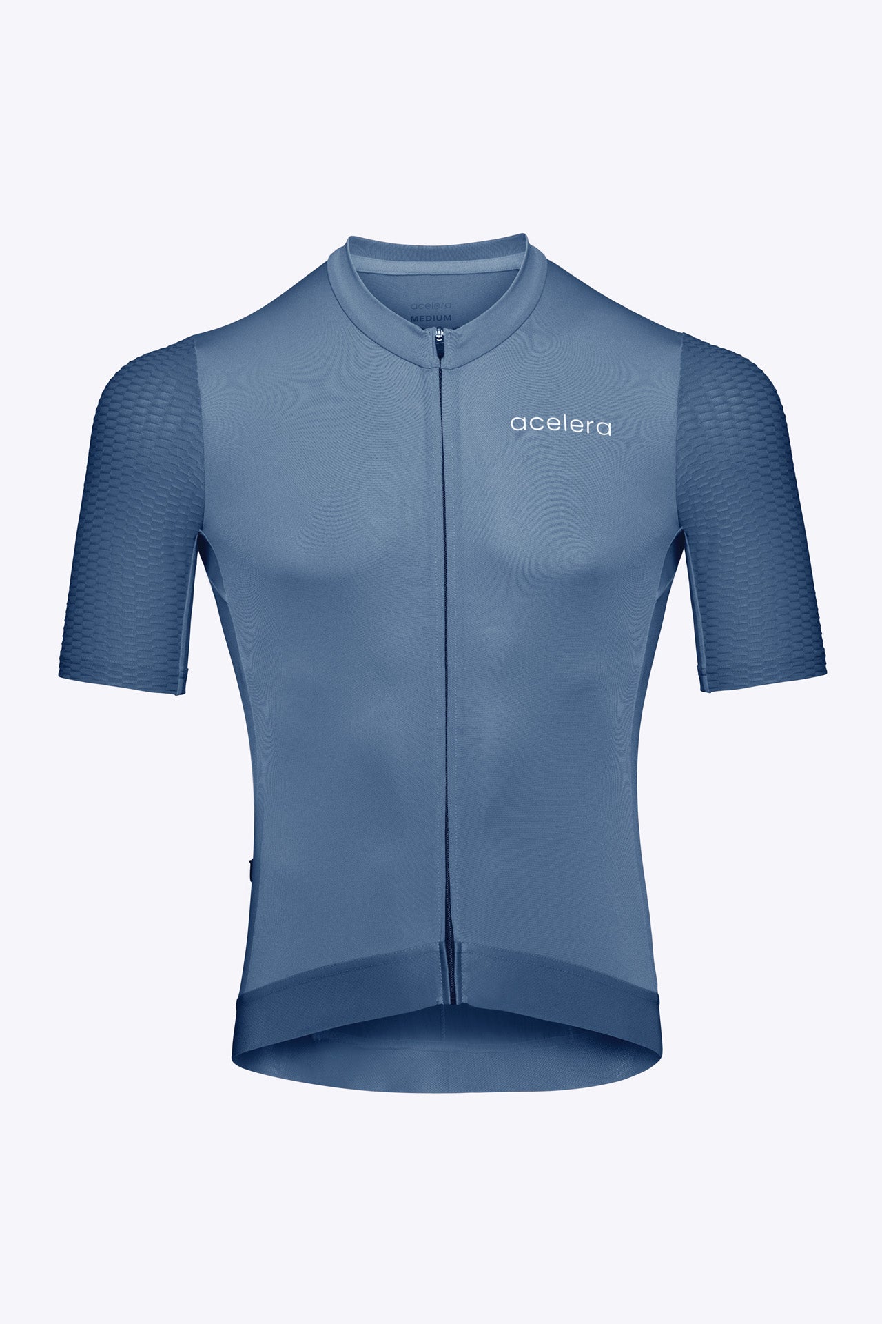 Heren Pro Fietsshirt Korte Mouw Wielershirts Acelera.cc Space Blue S