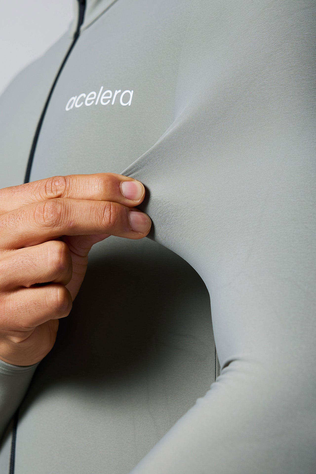 Heren Pro Fietsshirt Lange Mouw Lined Wielershirts Acelera.cc