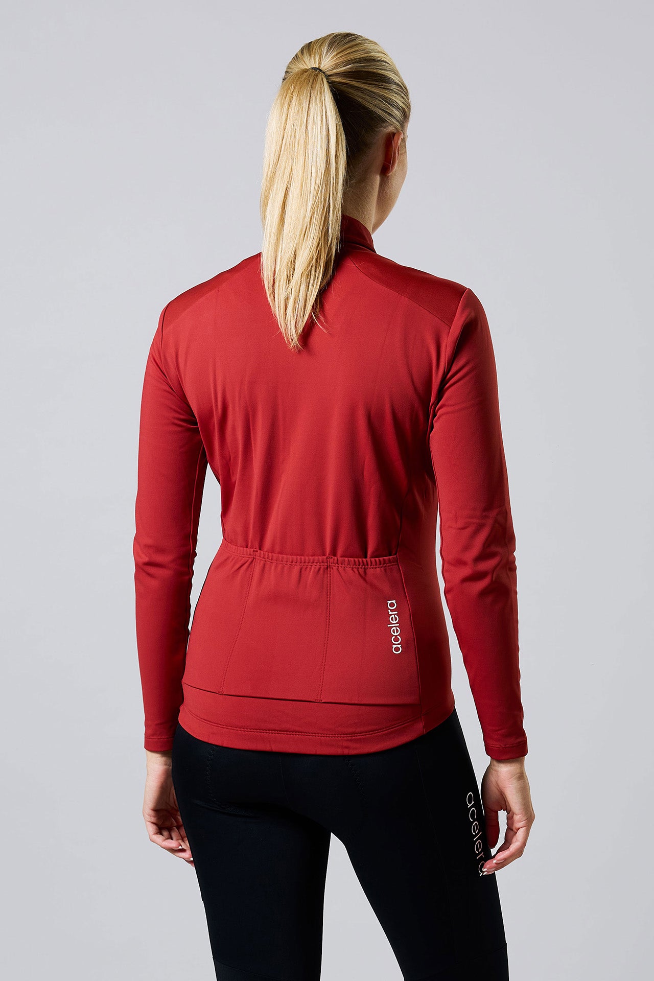 Dames Intermediate Fleeced Fietsjacket Wielershirts Acelera.cc