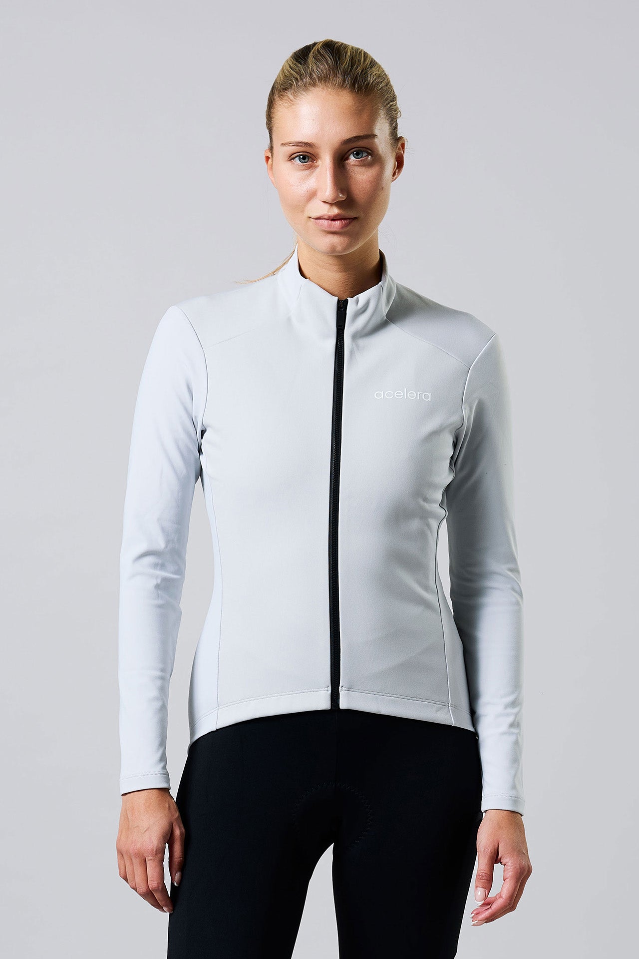 Dames Intermediate Fleeced Fietsjacket Wielershirts Acelera.cc