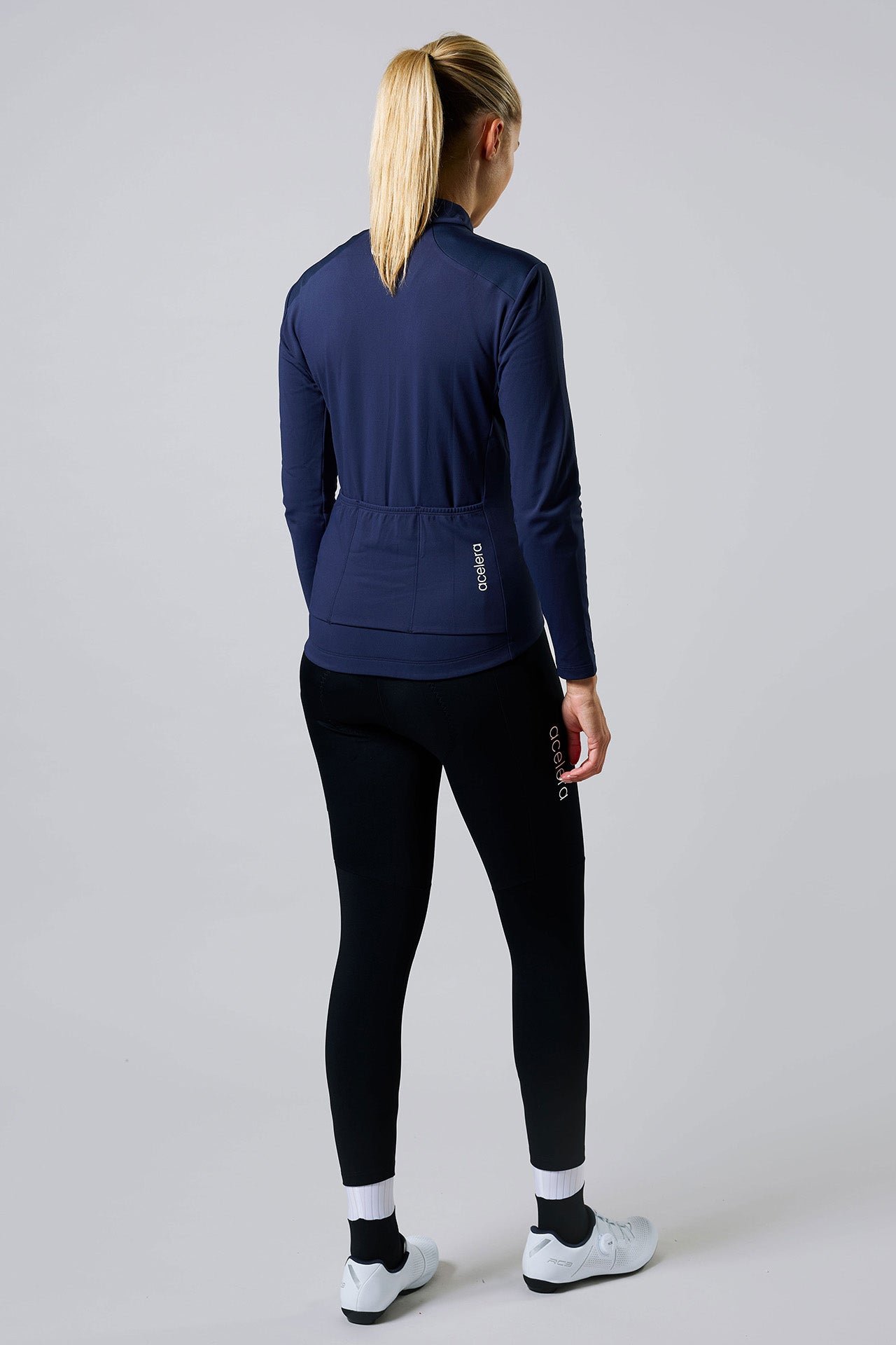 Dames Intermediate Fleeced Fietsjacket Wielershirts Acelera.cc