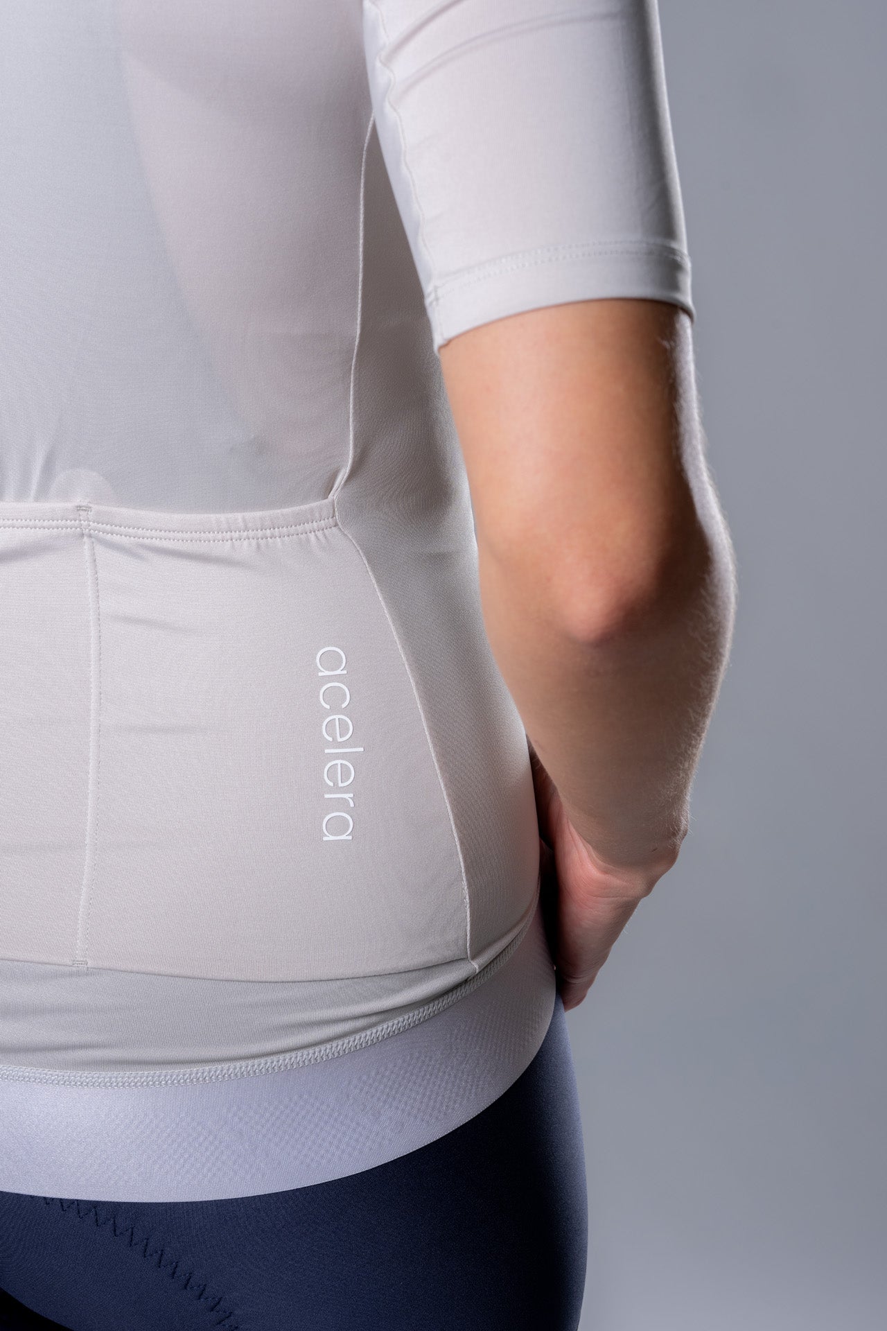 Acelera Dames Essential Fietsshirt Korte Mouw - Lime Stone Detail #Color_Lime Stone