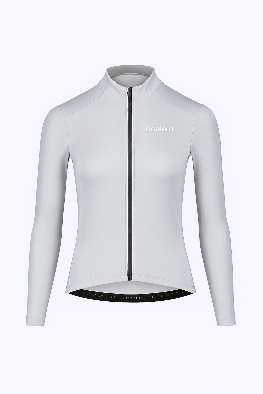 Dames Intermediate Fleeced Fietsjacket Wielershirts Acelera.cc Ash Grey XS