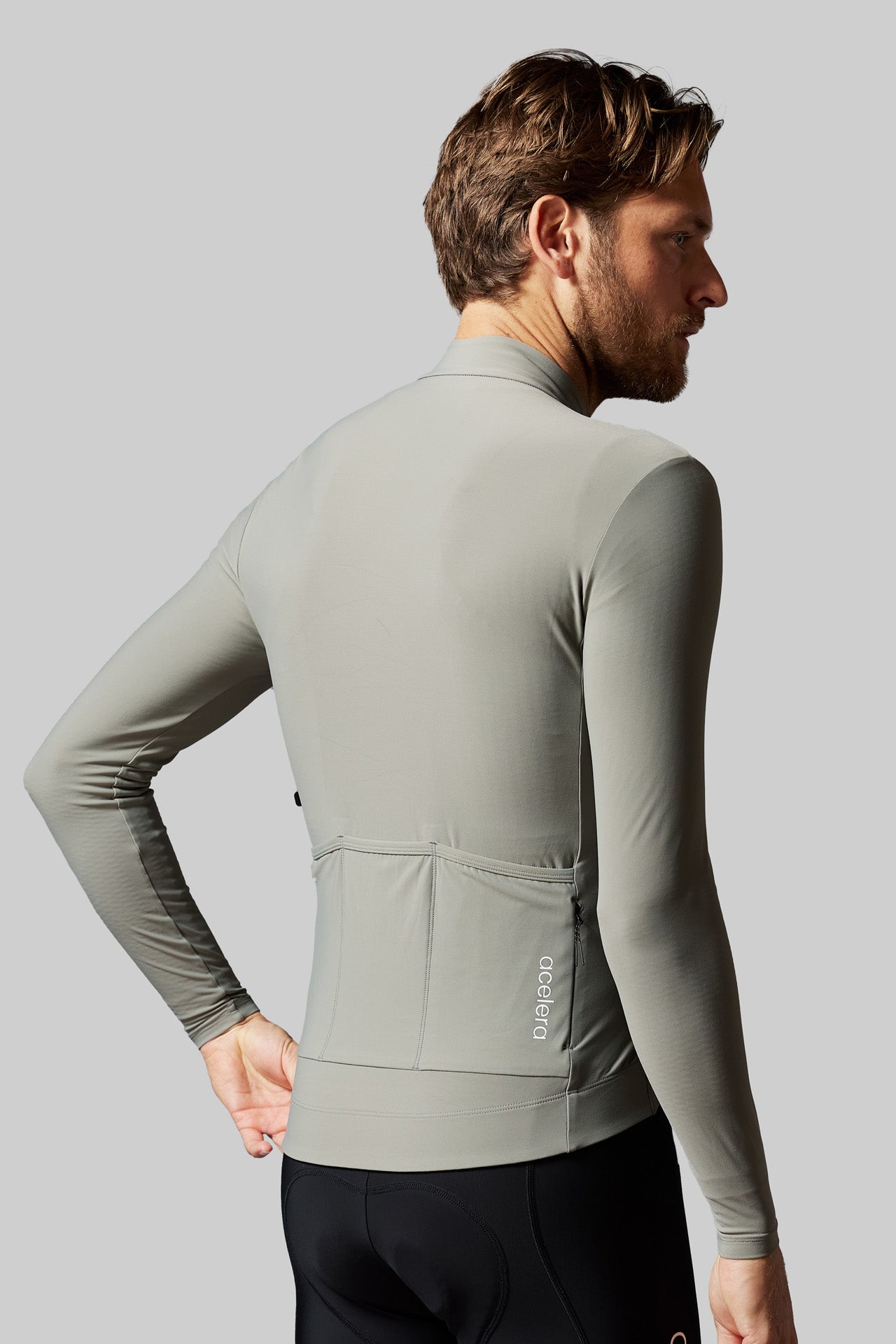 Heren Pro Thermal Fietsshirt Lange Mouw