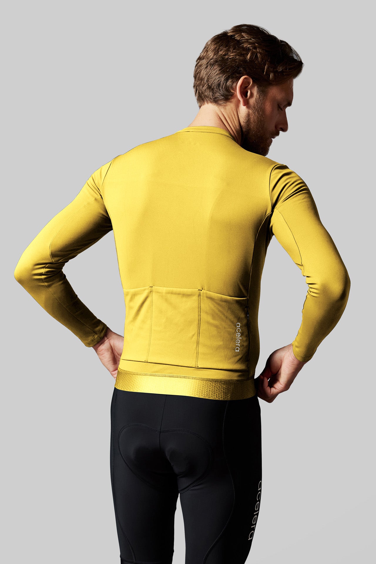 Maillot de cyclisme manches longues Pro Homme en polaire