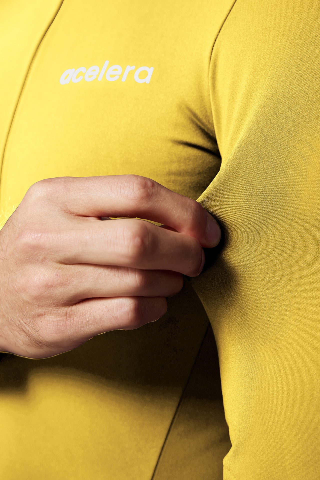 Men's Fleeced Long Sleeve Yellow