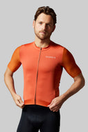 Acelera Panowie Pro Koszulka rowerowa z krótkim rękawem - Royal Orange, widok z przodu #Color_Royal Orange