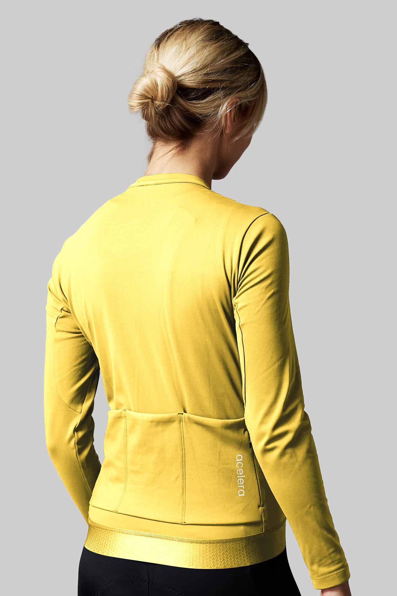 Damen Pro Fleece-Radtrikot Langarm