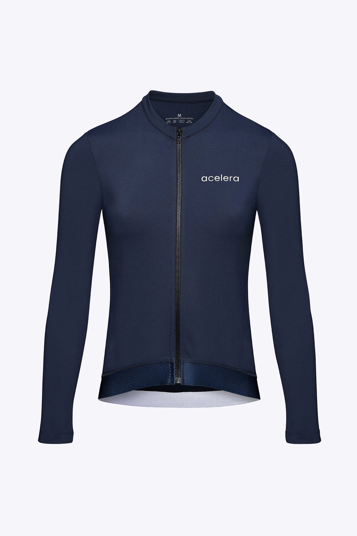 Acelera Mulher Pro Jersey de Ciclismo Felpado de Manga Comprida - Blue Product Shot #Color_Blue