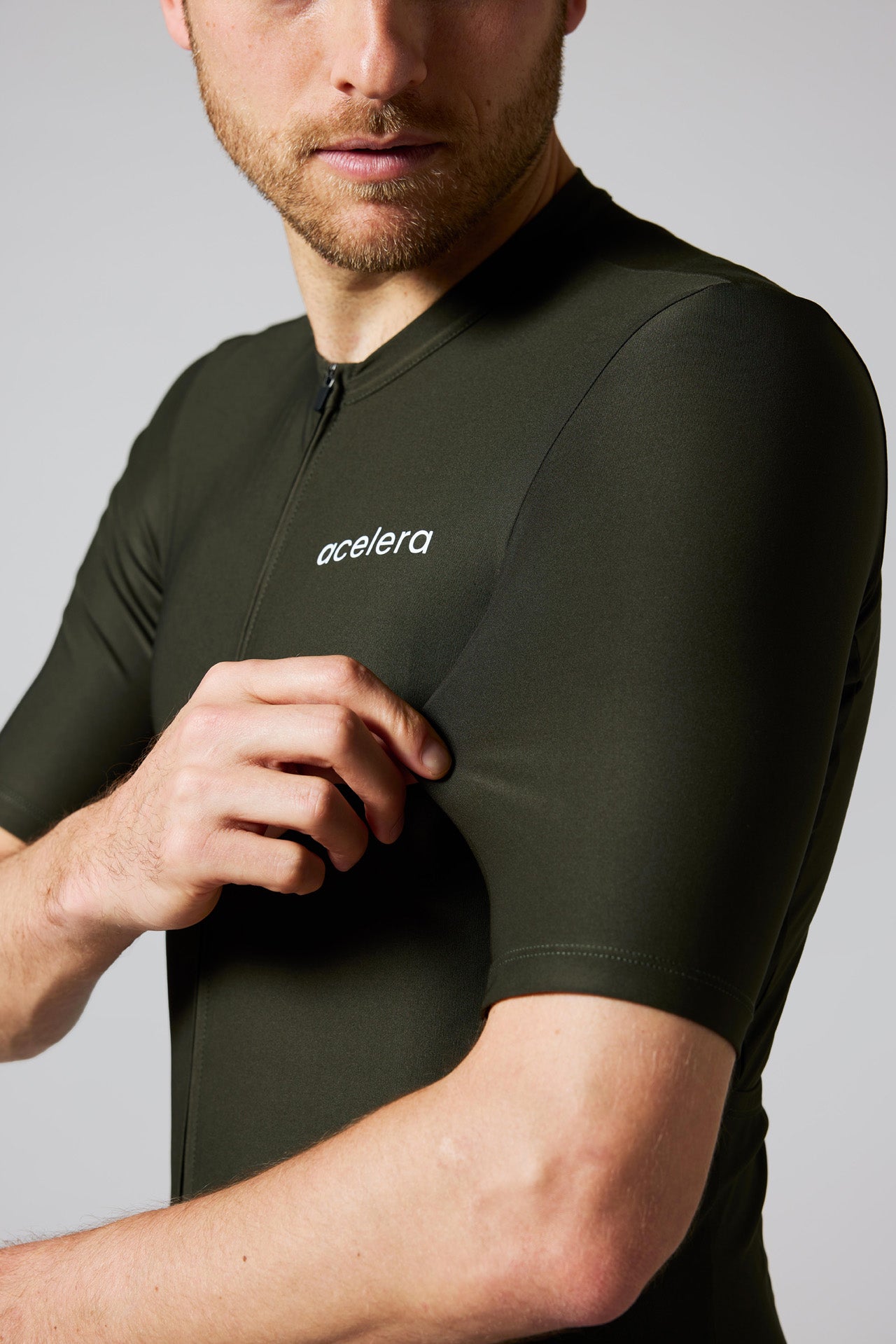 Heren Essential Fietsshirt Korte Mouw Wielershirts Acelera.cc