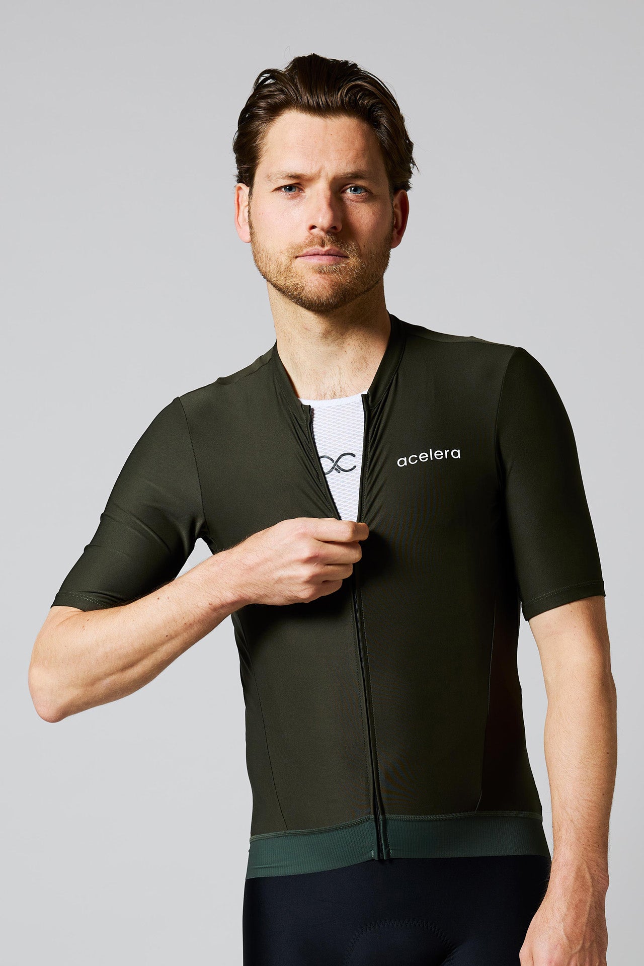 Heren Essential Fietsshirt Korte Mouw Wielershirts Acelera.cc