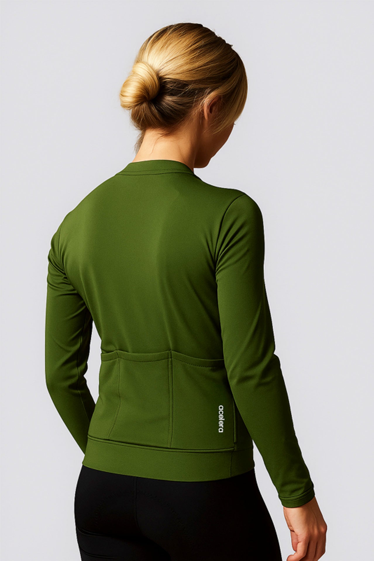 Dames Pro Fleeced Fietsshirt Lange Mouw