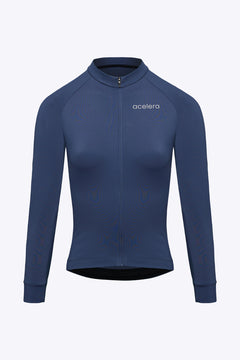 Women's Essential Cycling Jersey Long Sleeve Thermo Fleece
