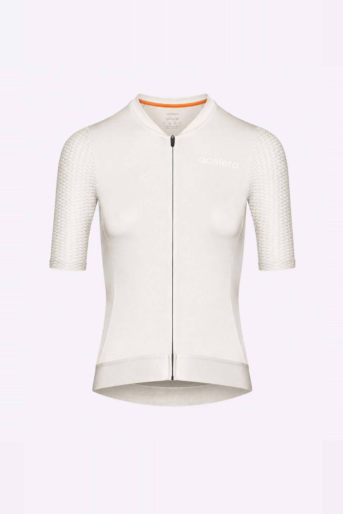 Acelera Women Pro cycling jersey Short Sleeve - Off-White Product Shot #Color_Off-White