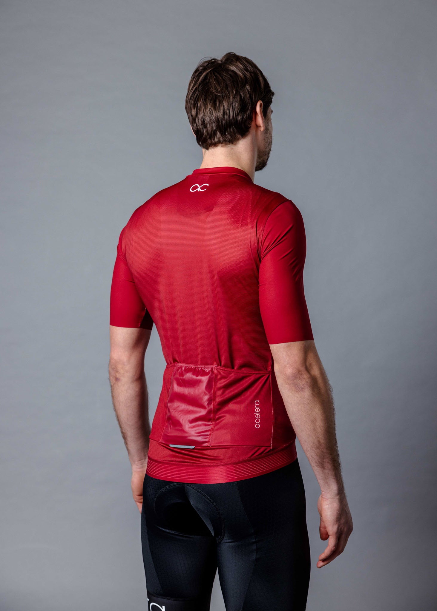 Professional Cycling Jersey Red short sleeve